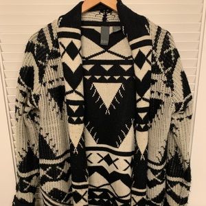 Black and white sweater